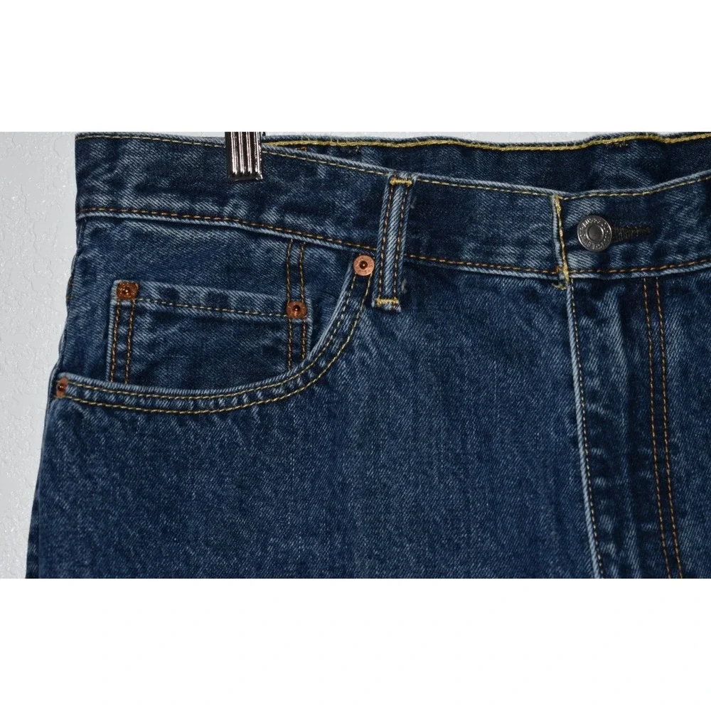 Levis 550 Mens 38x30 Relaxed Fit Blue Jeans 100% Cotton Medium Wash‎ 5-Pocket